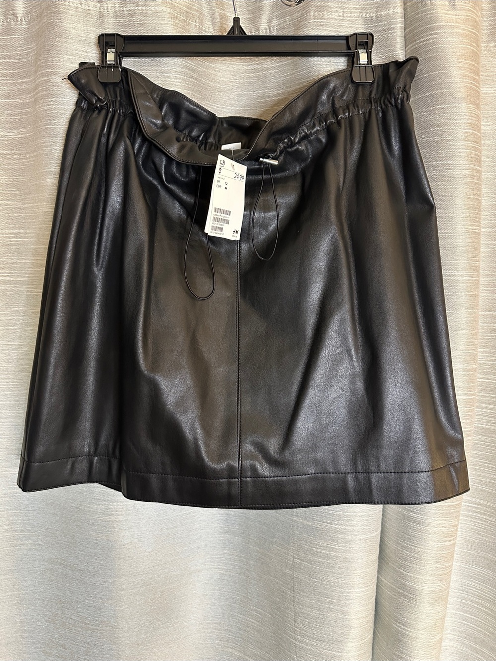 H&M Faux Leather Mini Skirt